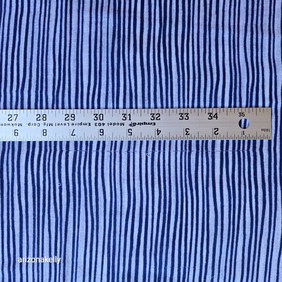 J. McLaughlin Wool Scarf Lightweight Blue Stripe - Picture 12 of 14